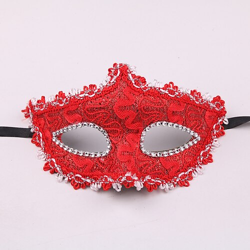 

Venetian Mask Masquerade Mask Half Mask Inspired by Cosplay Venetian Purple Yellow Halloween Carnival Masquerade Adults' Women's Female