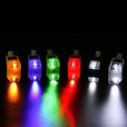 

LED Bike Light Front Bike Light Rear Bike Tail Light Safety Light LED Mountain Bike MTB Bicycle Cycling Waterproof Multiple Modes Super Bright Portable Button Battery 200 lm Button White Blue Yellow