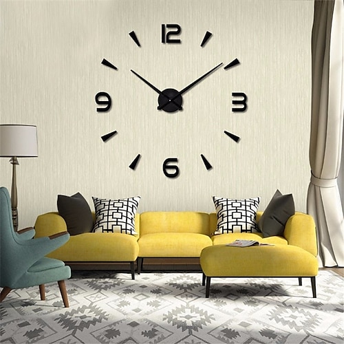 

Modern Contemporary / DIY Stainless steel Round Garden Theme / Classic Theme Indoor AA Batteries Powered Decoration Wall Clock Digital Stainless Steel No 120X120cm