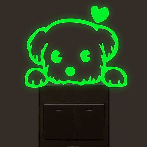 

Light Switch Stickers - Luminous Wall Stickers / Animal Wall Stickers Animals Living Room / Bedroom / Bathroom 10X7cm
