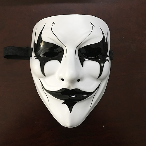 

Mask Halloween Mask Inspired by V for Vendetta Scary Movie White Halloween Masquerade Adults' Men's
