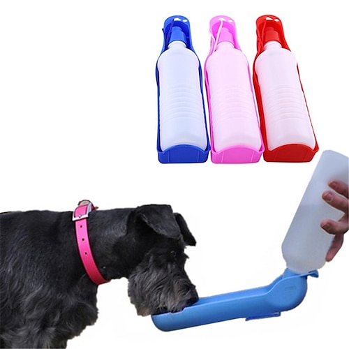 

Dog Pets Bowls & Water Bottles / Feeders 0.5 L Plastic Portable Outdoor Travel Color Block Lolita Random Color Bowls & Feeding