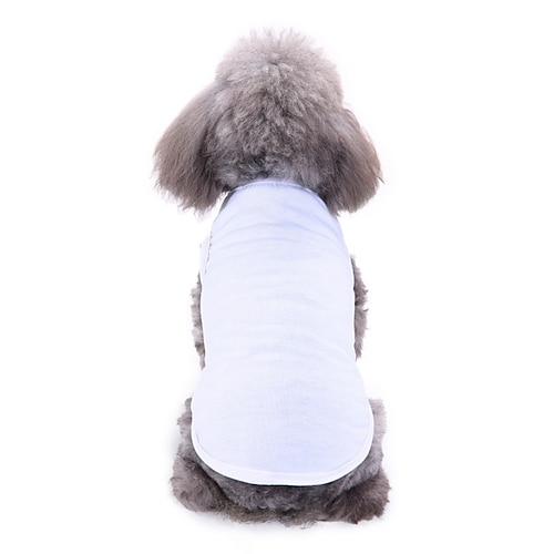 

Dog Vest Puppy Clothes Solid Colored Casual / Daily Simple Style Dog Clothes Puppy Clothes Dog Outfits Black White Red Costume for Girl and Boy Dog Terylene S M L XL XXL