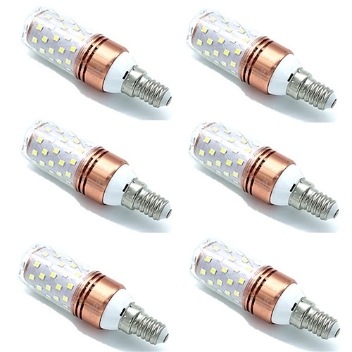 

6pcs 12 W LED Corn Lights 800 lm E14 E26 / E27 T 60 LED Beads SMD 2835 Decorative Christmas Wedding Decoration Warm White Cold White 220-240 V / RoHS / CE Certified
