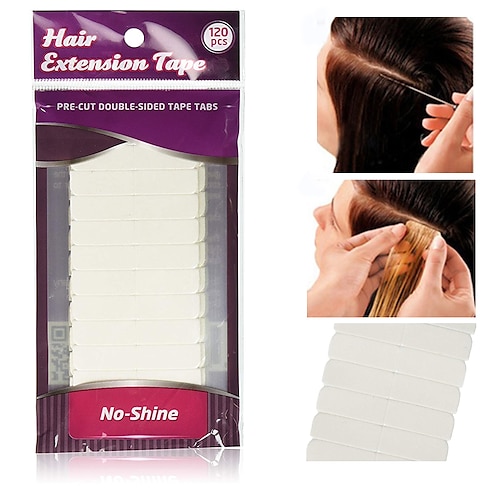 

1012pcs/lot White No Shine Hair Extension Tape Adhesive Bonding Double Sided Tape Waterproof For Hair Extension/Lace Wig/Toupee