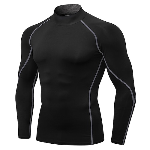 Men's Compression Shirt Running Shirt Long Sleeve Base Layer