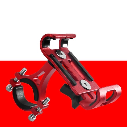 

Bike Phone Mount Anti-Slip Adjustable / Retractable Universal for Road Bike Mountain Bike MTB Aluminum Alloy Cycling Bicycle Black Red Blue