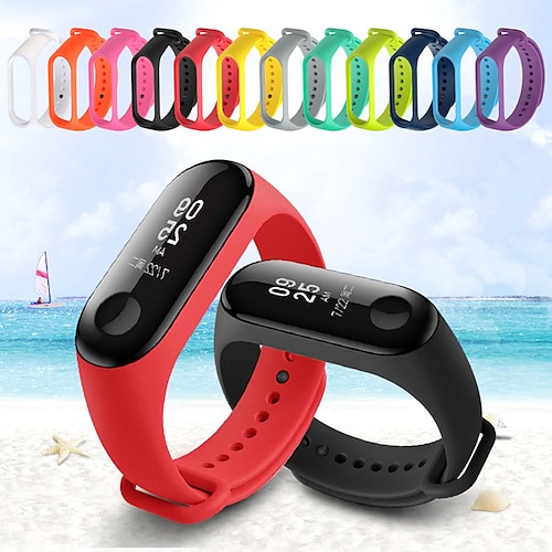 

1 pcs Smart Watch Band for Xiaomi Mi Band 3 Silicone Smartwatch Strap Soft Breathable Sport Band Replacement Wristband