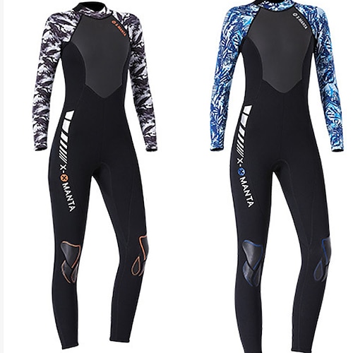 

Dive&Sail Women's Full Wetsuit 1.5mm SCR Neoprene Diving Suit Thermal Warm UPF50 Quick Dry High Elasticity Long Sleeve Back Zip - Swimming Diving Surfing Scuba Patchwork Spring Summer Autumn / Fall