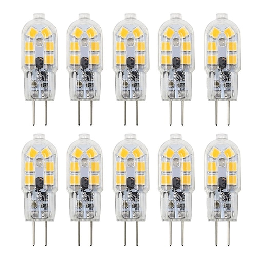 10pcs 3w bi-pin lâmpadas LED lâmpadas g4 t12 200-300lm contas smd 2835 paisagem lâmpada halógena substituição quente frio branco 12v