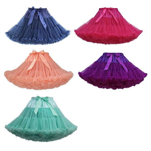 

Princess Skirt Party Costume Tutu 1950s Vintage Tulle Purple Pink Fuchsia Petticoat / Under Skirt / Crinoline