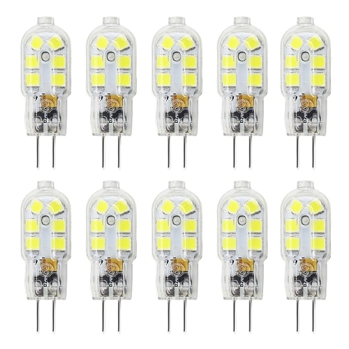 

10pcs 3W LED Bi-pin Lights Bulbs 300lm G4 12LED Beads SMD 2835 Dimmable Landscape 30W Halogen Bulb Replacement Warm Cold White 360 Degree Beam Angle 220-240V