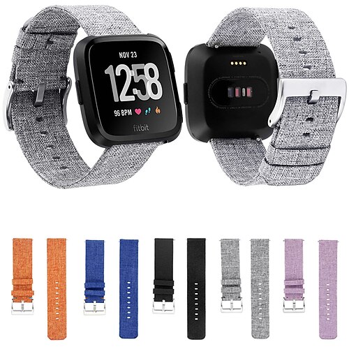 

Smart Watch Band for Fitbit Versa 2 / Versa / Versa Lite Fabric Nylon Smartwatch Strap Soft Breathable Sport Band Replacement Wristband