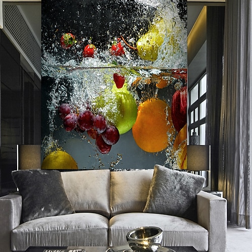 

Mural Wallpaper Wall Sticker Covering Print Adhesive Required Fruit Food Water Canvas Home Décor