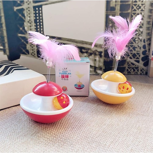 

Interactive Feather Toy Bells Interactive Cat Toys Fun Cat Toys Cat Jingle Bell Feathers Plastic Gift Pet Toy Pet Play