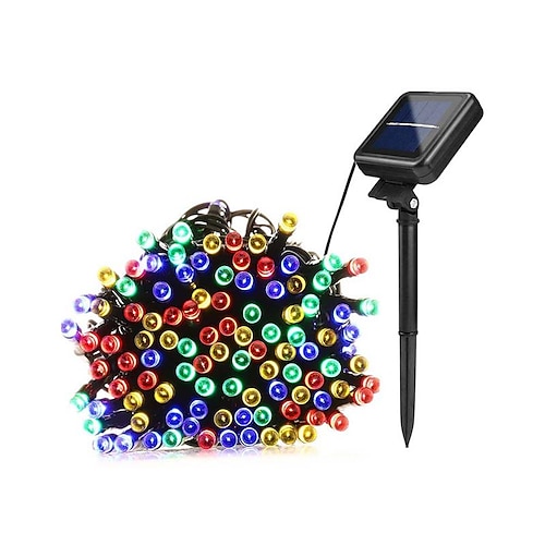 

Outdoor Solar String Light LED Solar Garden Light 10M-100Leds Solar Powered LED String Outdoor Light Waterproof Fairy Solar Light Night Sensor Garden Patio Lawn Yard Christmas Decoration Lamp