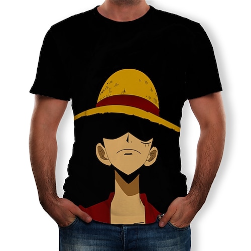 

Inspirado por One Piece Fantasias Anime Trajes de cosplay Japanês Camiseta Cosplay 3D Camiseta Para Homens