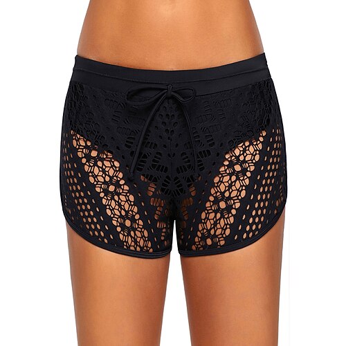 

Women's Swim Shorts Swim Trunks Nylon Elastane Bottoms Swimming Beach Water Sports Solid Colored Summer