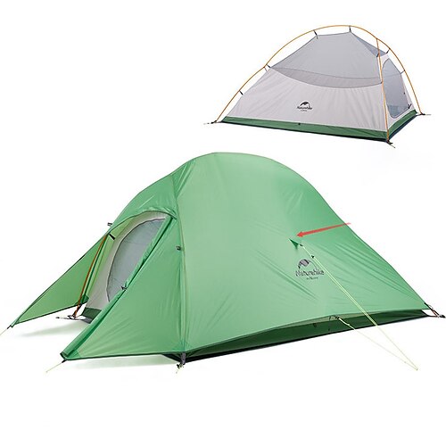 

Naturehike 2 person Backpacking Tent Outdoor Windproof Rain Waterproof Quick Dry Double Layered Poled Camping Tent >3000 mm for Silica Gel Oxford cloth 210125100 cm