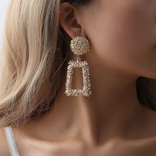 1 Pair Earrings For Women's Street Gift Alloy Classic