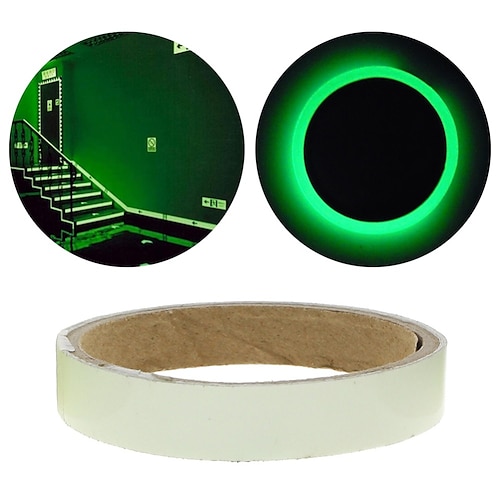 

1PC Green Luminous Tape Glow In The Dark Self-adhesive Warning Security Tape