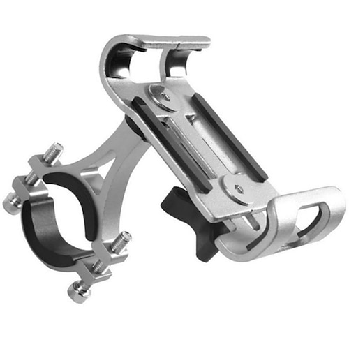 

Phone Holder Bicycle Handlebar Aluminum Alloy Mobile Phone Bracket Outdoor Riding Mountain Bike Mobile Navigation Fixed Bracket