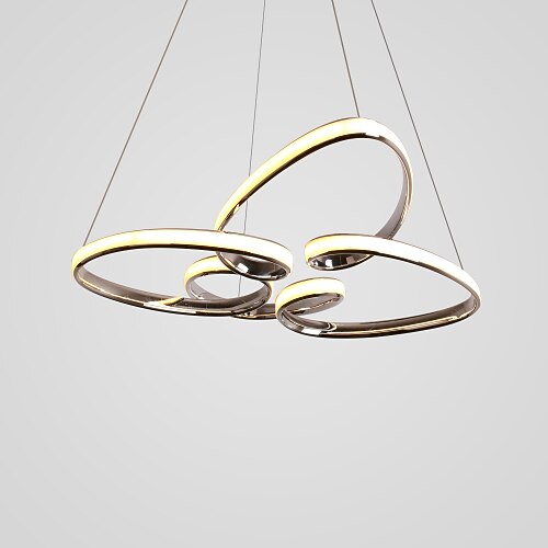 

1-Light 4 petals heart-shaped flowers with chandeliers for dining/living room
