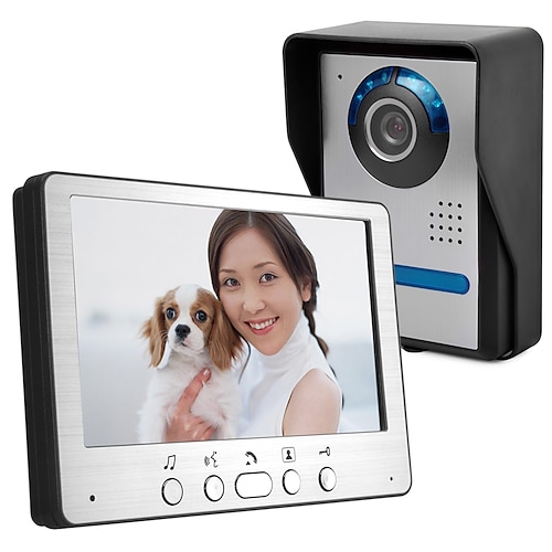 

Ultra-thin 7-inch wired video doorbell HD villa video intercom outdoor unit angle adjustable 815FA11