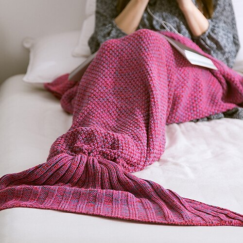 

Microfiber Wearable Oversized Hoodie Sleeves Giant Pocket Throw Blanket Mermaid Tail Knit Soft Fluffy Warm Cozy Plush Autumn Winter