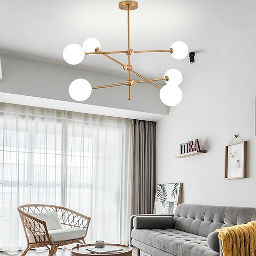 

80 cm Sputnik Design Globe Design Line Design Chandelier Metal Geometrical Mini Electroplated Artistic LED 220-240V