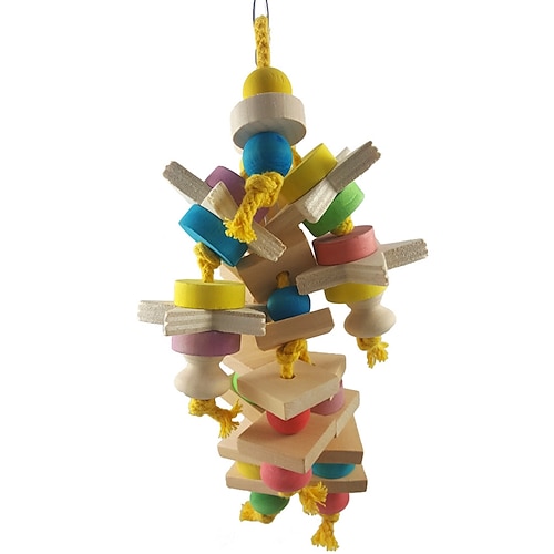 

Bird Perches & Ladders Pet Friendly Focus Toy Felt / Fabric Toys Parrot Wood 40 cm