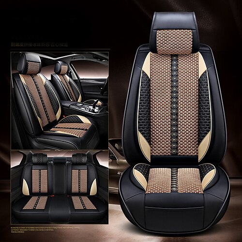 

Car Seat Covers Seat Covers White / Red / Blue Leather Sports For universal
