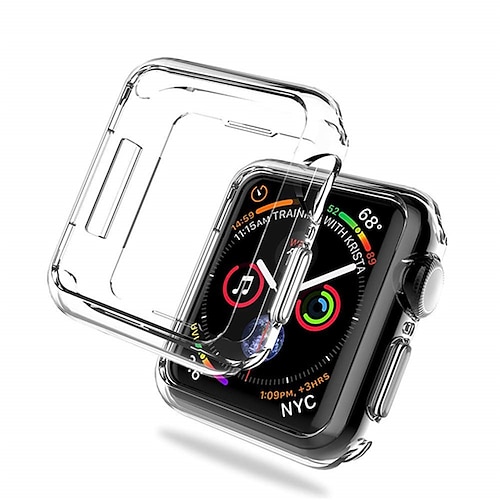 

2-pak Urkasse med skærmbeskytter Kompatibel med Apple iWatch Series 7 / SE / 6/5/4/3/2/1 Ridsefri Stødsikker All Around Beskyttende TPU Ur Etui