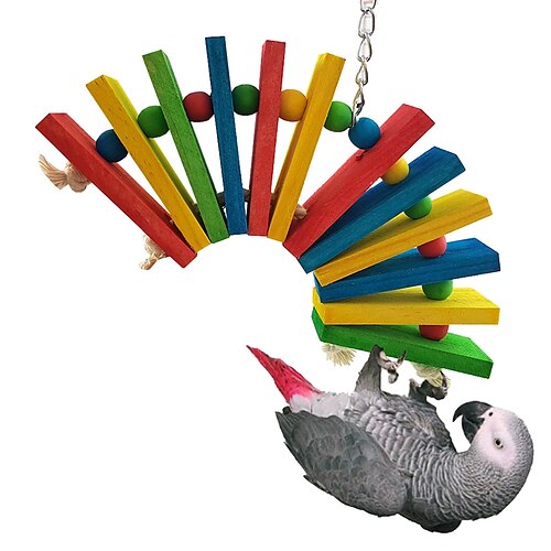 

Bird Perches & Ladders Pet Friendly Focus Toy Felt / Fabric Toys Parrot Wood 19 cm