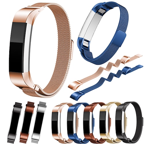 

1 pcs Smart Watch Band for Fitbit Alta HR Fitbit Alta Milanese Loop Stainless Steel Business Adjustable Magenitic Replacement Wrist Strap