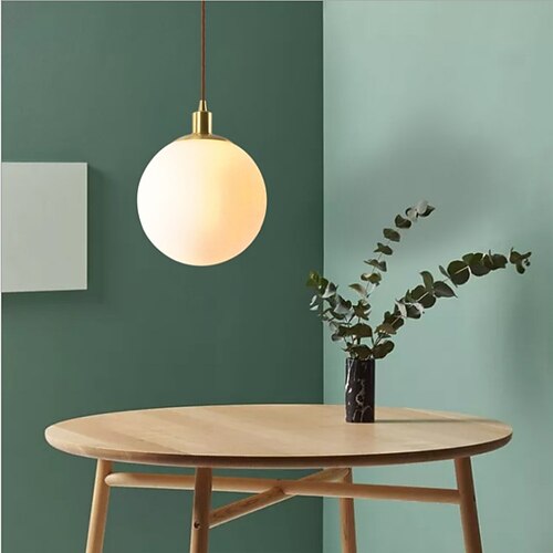 

20 cm Single Design Pendant Light Copper Globe Brass Modern 220-240V