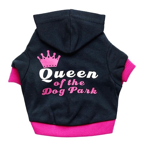 

Dog Shirt / T-Shirt Hoodie Puppy Clothes Animal Quotes & Sayings Tiaras & Crowns Sweet Style Casual / Daily Dog Clothes Puppy Clothes Dog Outfits Fuchsia Costume for Girl and Boy Dog Cotton XS S M L