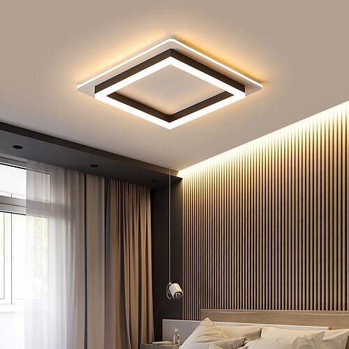 

40 cm Geometric Shapes Flush Mount Lights Metal Linear Painted Finishes LED Modern 220-240V
