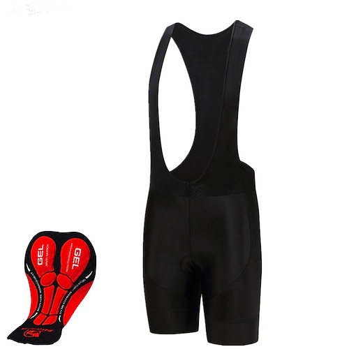 

Men's Cycling Bib Shorts 3D Padded Shorts Bike Shorts Bottoms Semi-Form Fit Mountain Bike MTB Road Bike Cycling Sports Breathable Quick Dry Moisture Wicking Comfortable Black Polyester Lycra Clothing