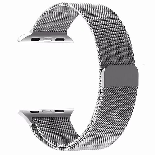 42mm Stainless Steel Adjustable Magnetic Belt for Watch Band Series 1/2/3/4  Smart Watch Strap(Pink)