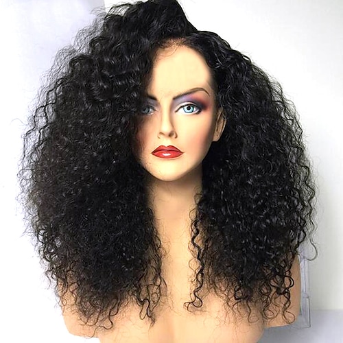 

Black Wigs for Women Synthetic Wig Afro Curly Layered Haircut Wig Medium Length Natural Black Synthetic Hair 42~46 Inch Women's New Arrival Black