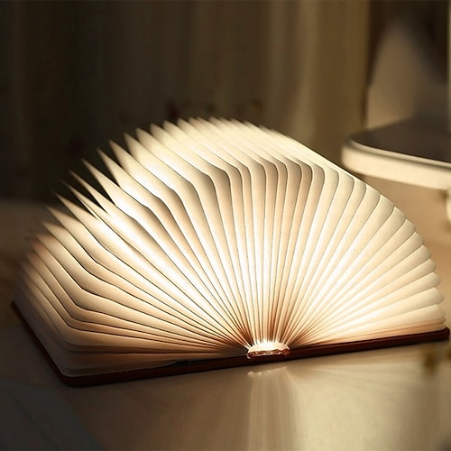 

LED Bedside Standing Lamp Book Table Night Lamp Foldable Rechargeable Magnetic for Nightstand Book Shelf or Coffee Table