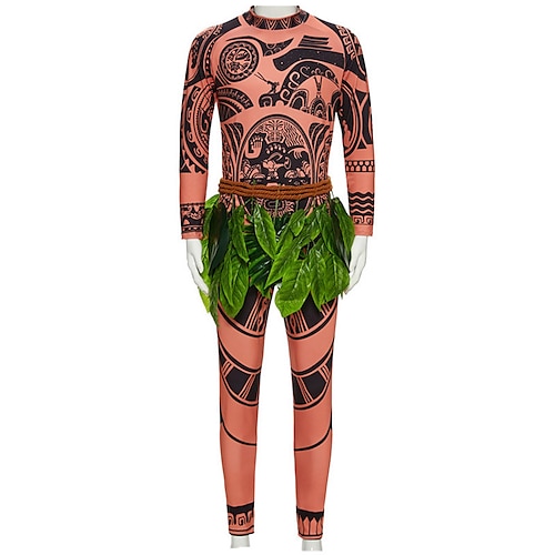 

Ispirato da Moana Maui Anime Costumi Cosplay Giapponese Cosplay parti superiori / inferiori Per Per uomo Da ragazzo