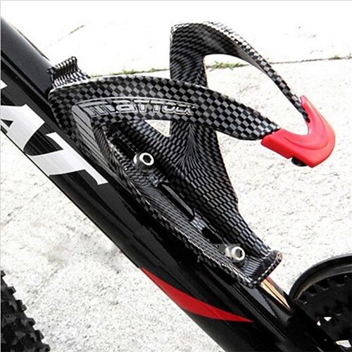 

Bike Water Bottle Cage Carbon Fiber For Cycling Bicycle Carbon Fiber Black 1 pcs