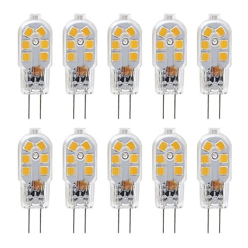 

G4 2.5W LED Bulb 10 Pack LED Bi-pin G4 Base 20W Halogen Bulb Replacement Warm White /Cold White DC12V