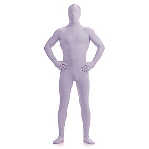 Swh006 White Spandex Zentai Full Body Skin Tight Jumpsuit Suit