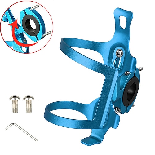 

Bike Water Bottle Cage Adjustable Portable Lightweight Protective Durable For Cycling Bicycle Road Bike Mountain Bike MTB Folding Bike Recreational Cycling Aluminum Alloy Black Red Blue
