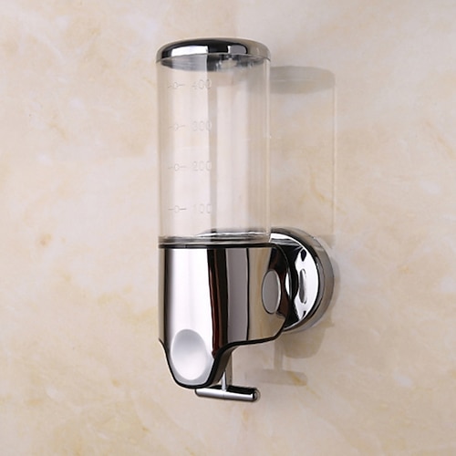 

Soap Dispenser New Design and Modern Stainless Steel Hand Press Lotion Distributor Machine Wall Mounted Silvery 1pc