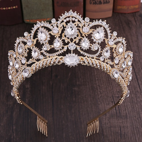 

Alloy Crown Tiaras / Headdress / Headpiece with Sparkling Glitter / Glitter 1pc Wedding / Valentine's Day / Valentine Headpiece