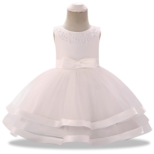 

Baby Girls' Basic Solid Colored Sleeveless Dress White / Toddler